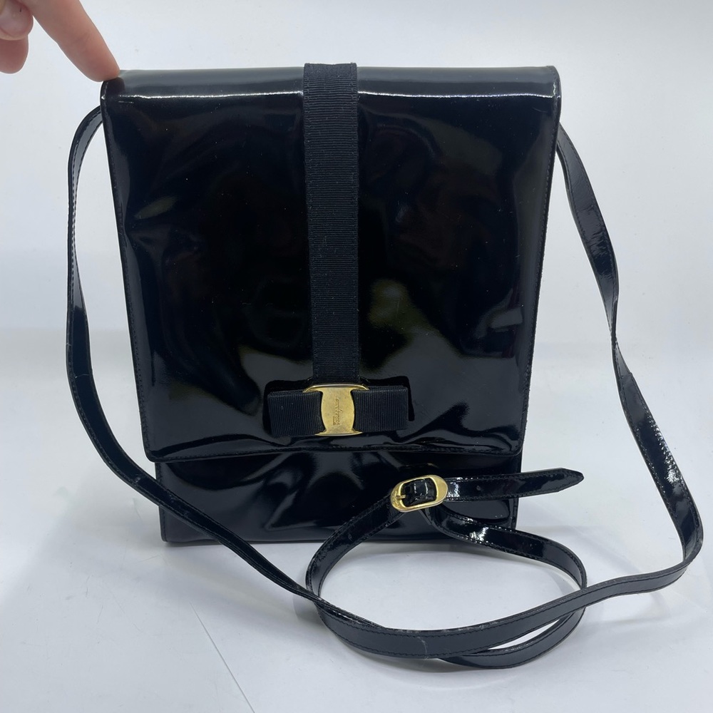 Salvatore Ferragamo Black Crossbody Bag